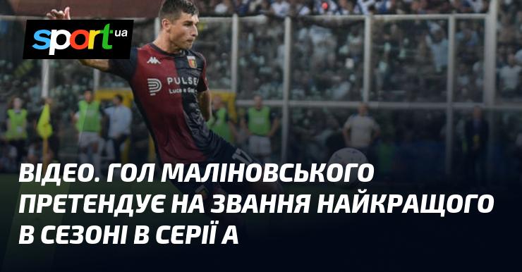 ВІДЕО. Удар Маліновського має всі шанси стати найкращим голом сезону в Серії А.